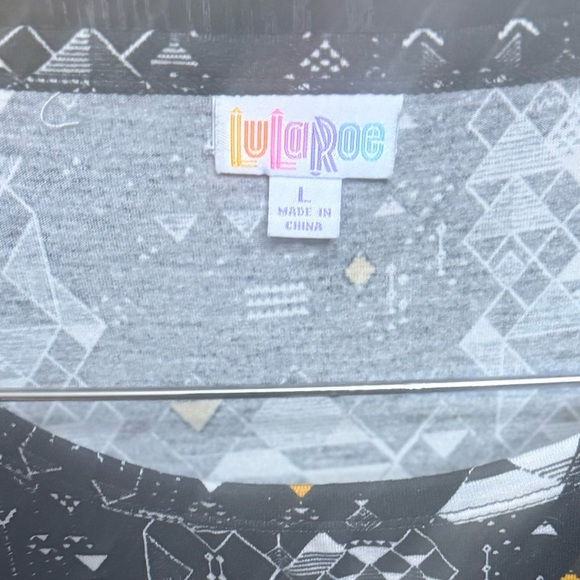 Lularoe Black Julia Geometric Print Dress - Picture 3 of 4